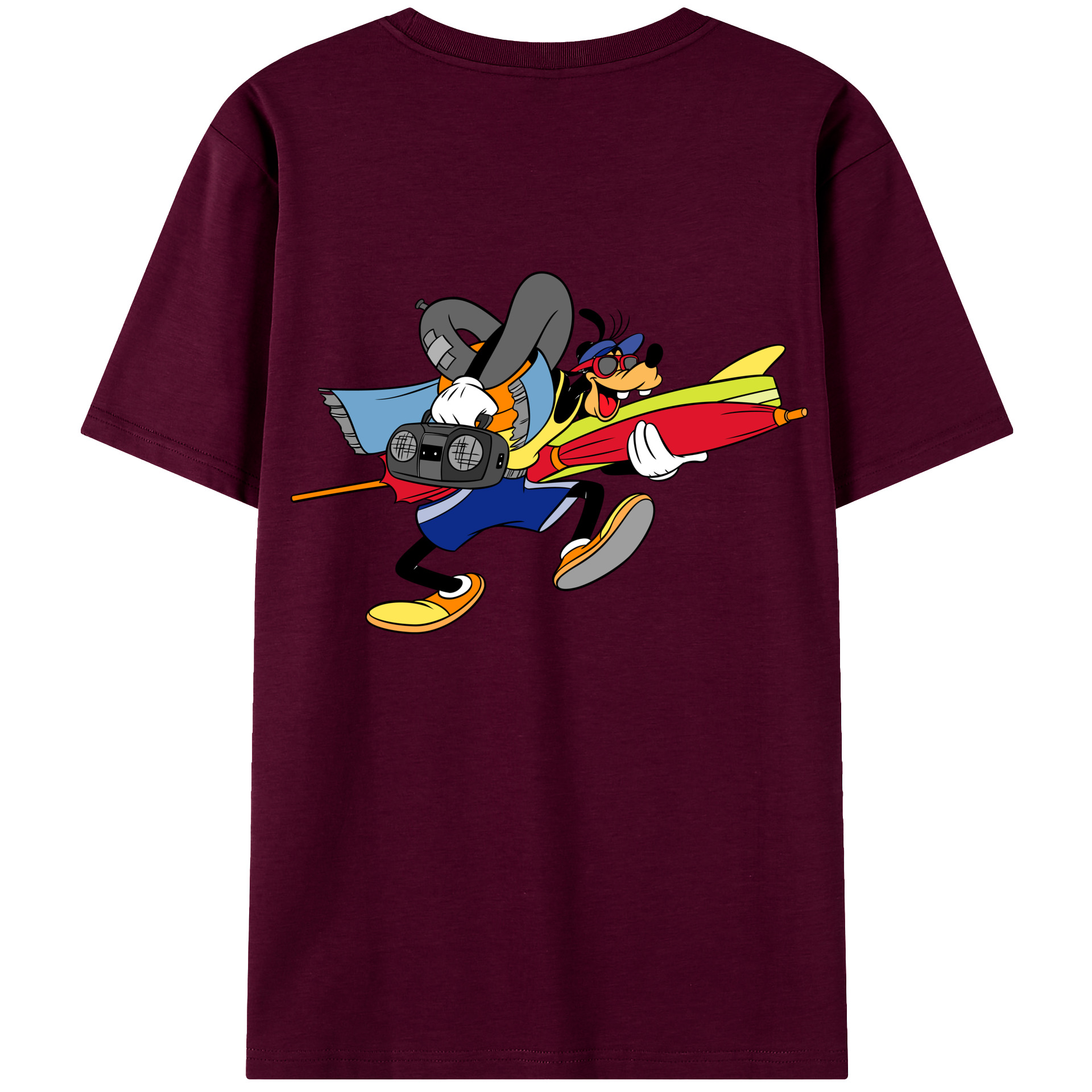 （画像用） ミッキーマウス Mickey Mouse レディース半袖Tシャツ(バックプリント)